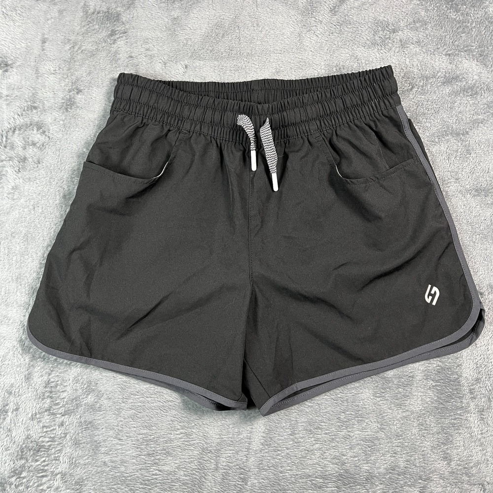 Hodo Sports Board Shorts Women Small Black Stretch Quick Dry Swimwear Drawstring